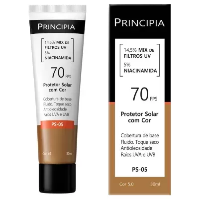Protetor&#x20;Solar&#x20;Facial&#x20;com&#x20;Cor&#x20;Principia&#x20;PS-05&#x20;FPS&#x20;70