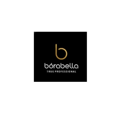 Logotipo bórabella TRUE PROFESSIONAL com fundo preto