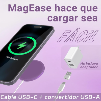 Promoção de cabo USB-C e conversor USB-A para carregamento com smartphone carregando a 75%
