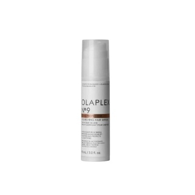 Frasco de Olaplex Nº9 The Bond Protector branco com tampa transparente