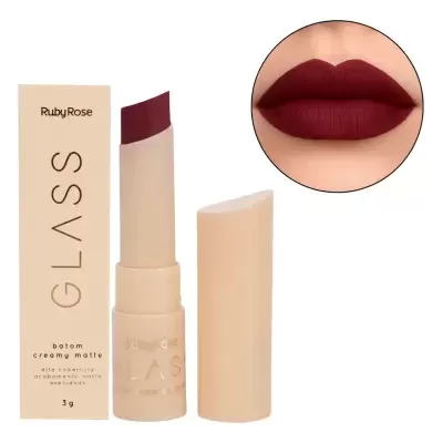 Batom&#x20;Creamy&#x20;Matte&#x20;Glass&#x20;-&#x20;Unit&#x20;Ruby&#x20;Rose