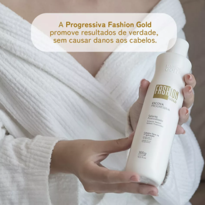 Escova&#x20;Progressiva&#x20;300gr&#x20;Fashion&#x20;Gold&#x2705;PRONTA&#x20;ENTREGA