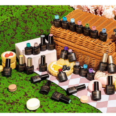 Kit&#x20;24&#x20;Vernizes&#x20;em&#x20;Gel&#x20;Vermelho&#x20;Roxo&#x20;Laranja&#x20;Verde&#x20;Base&#x20;Top&#x20;Coat,&#x20;Mate&#x20;e&#x20;Glitter&#x20;&#x2705;PRONTA&#x20;ENTREGA