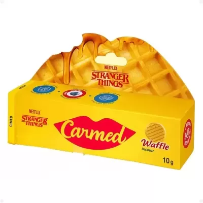 Carmed&#x20;Netflix&#x20;Stranger&#x20;Things&#x20;Waffle&#x20;Incolor&#x20;10g&#x2705;PRONTA&#x20;ENTREGA