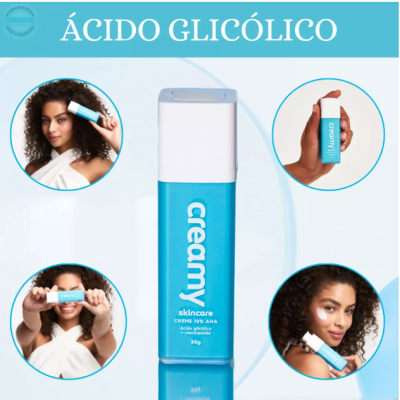 Creamy&#x20;&#x00C1;cido&#x20;Glic&#x00F3;lico&#x20;AHA&#x20;10&#x25;&#x20;Anti-idade&#x20;Renovador&#x20;Facial&#x2705;PRONTA&#x20;ENTREGA