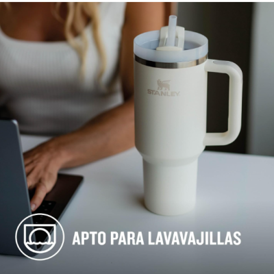 Stanley&#x20;Cup&#x20;T&#x00E9;rmico&#x20;A&#x00E7;o&#x20;Inoxid&#x00E1;vel&#x20;Bebidas&#x20;Quentes&#x20;e&#x20;Frias&#x20;-&#x20;Preto