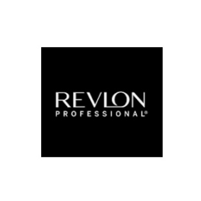 Logótipo REVLON PROFESSIONAL em fundo preto