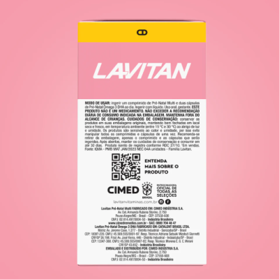 Pr&#x00E9;-Natal&#x20;Multivitam&#x00ED;nico&#x20;&#x2B;&#x20;&#x00D4;mega&#x20;3&#x20;Lavitan