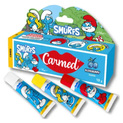 Carmed&#x20;Smurfs&#x20;Blueberry&#x20;10g&#x20;&#x2705;PRONTA&#x20;ENTREGA