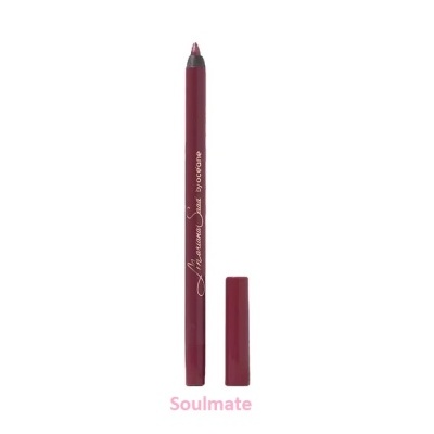 Lápis de lábios vinho Intense Lip Liner com tampa destacada e palavra Soulmate em fundo branco