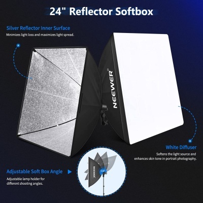 Kit&#x20;de&#x20;Ilumina&#x00E7;&#x00E3;o&#x20;Cont&#x00ED;nua&#x20;com&#x20;Guarda-Chuva&#x20;e&#x20;Softboxes