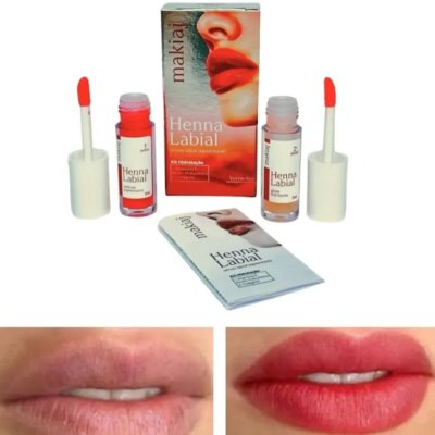 Henna&#x20;Labial&#x20;Vermelho&#x20;Makiaj&#x20;S&#x00E9;rum&#x20;Hidratante