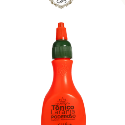 Frasco de tónico laranja poderoso Gold Spell