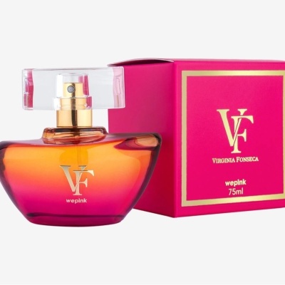 Frasco de perfume VF wepink com caixa rosa