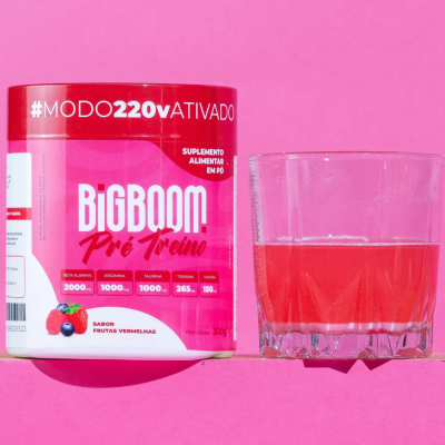 Pr&#x00E9;-Treino&#x20;Big&#x20;Boom&#x20;300g&#x20;Sabor&#x20;Frutas&#x20;Vermelhas