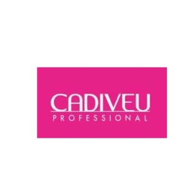 Logótipo CADIVEU PROFESSIONAL em letras brancas sobre fundo rosa