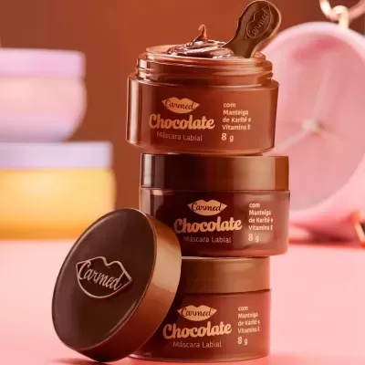 Carmed&#x20;M&#x00E1;scara&#x20;Labial&#x20;Hidratante&#x20;Chocolate&#x20;8g&#x2705;PRONTA&#x20;ENTREGA