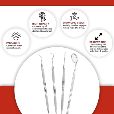 Limpeza&#x20;Dental&#x20;5&#x20;Pe&#x00E7;as&#x20;de&#x20;A&#x00E7;o&#x20;Inoxid&#x00E1;vel