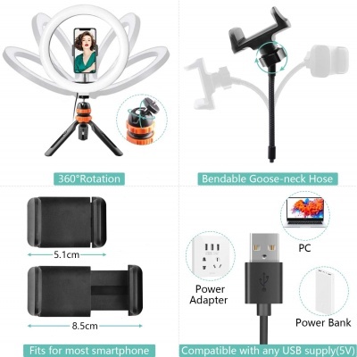 Ring&#x20;Light&#x20;Anel&#x20;de&#x20;Luz&#x20;Est&#x00E1;vel&#x20;Mesa