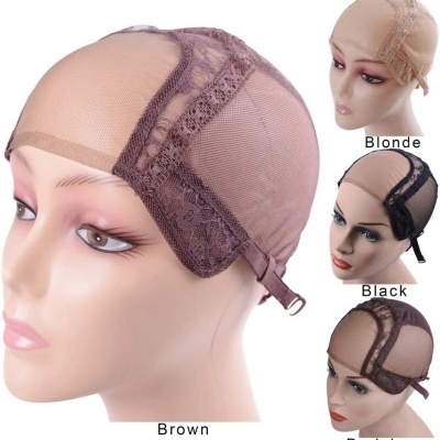 Toucas para peruca em Blonde, Black e Dark brown com malha fina e renda