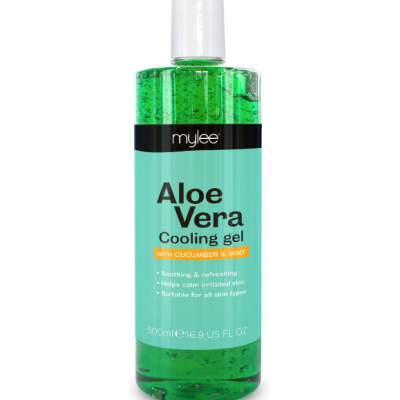 Frasco de gel verde Mylee Aloe Vera Cooling gel 500ml