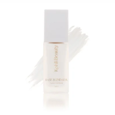 Frasco de base de maquilhagem Korii Beauty com tampa branca