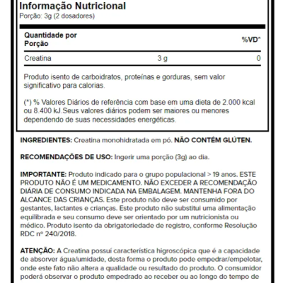 Creatina&#x20;250g&#x20;Growth&#x20;Supplements&#x20;Sem&#x20;Sabor