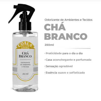 Frasco spray odorante Chá Branco da marca COALA Home