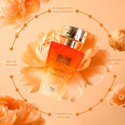 Perfume&#x20;Capilar&#x20;Secret&#x20;Garden&#x20;50ml&#x20;-&#x20;Fashion&#x20;Gold