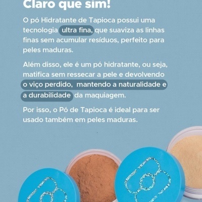 P&#x00F3;&#x20;Solto&#x20;Hidratante&#x20;de&#x20;Tapioca&#x20;At&#x00E9;&#x20;Embaixo&#x20;D&#x00E1;gua&#x20;-&#x20;Maria&#x20;Margarida