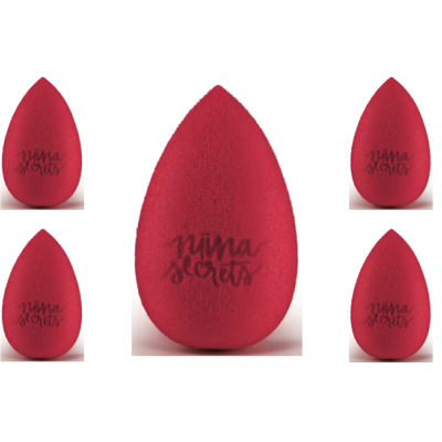 Esponjas de maquilhagem vermelhas com marca Nina Secrets