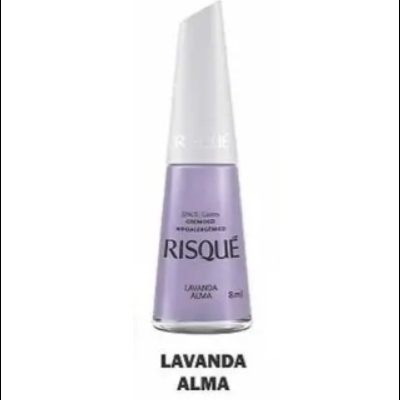 Frasco de verniz de unhas RISQUÉ cor Lavanda Alma