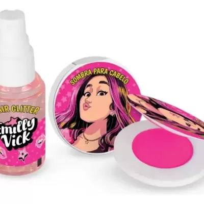 Kit&#x20;Hair&#x20;Glow&#x20;Emilly&#x20;Vick&#x20;Dos&#x20;Rosa&#x20;Maquiagem&#x2705;PRONTA&#x20;ENTREGA