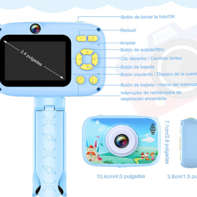 C&#x00E2;mara&#x20;Crian&#x00E7;as&#x20;Ecr&#x00E3;&#x20;IPS&#x20;HD&#x20;&#x7C;&#x20;Mini&#x20;Trip&#x00E9;&#x20;&#x7C;&#x20;Cart&#x00E3;o&#x20;32&#x20;GB&#x20;Incorporado