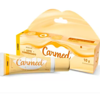 Tubo e embalagem de leite condensado Carmed 10 g