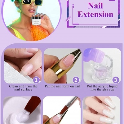 Kit&#x20;Profissional&#x20;de&#x20;Unhas&#x20;Acr&#x00ED;licas&#x20;com&#x20;Branco&#x20;Rosa&#x20;e&#x20;Transparente