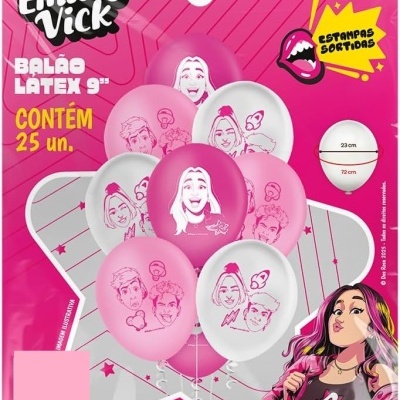 Bal&#x00F5;es&#x20;Emilly&#x20;Vick&#x20;e&#x20;Dos&#x20;Rosas&#x20;&#x7C;&#x20;Pack&#x20;25&#x20;Unidades&#x2705;PRONTA&#x20;ENTREGA