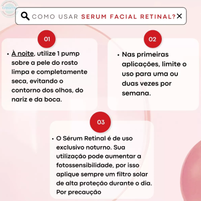 Creamy&#x20;S&#x00E9;rum&#x20;Facial&#x20;Retinal&#x20;&#x20;Noturno&#x20;Anti&#x20;Aging&#x20;30g&#x2705;PRONTA&#x20;ENTREGA