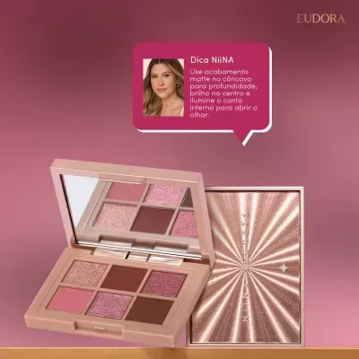 Paleta&#x20;de&#x20;Sombra&#x20;Niina&#x20;Secrets&#x20;Ros&#x00E9;&#x20;Shine