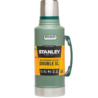 Garrafa térmica Stanley The Legendary Classic Double XL verde com aro inox e pega lateral