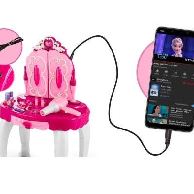 Toucador&#x20;Menina&#x20;Rosa&#x20;com&#x20;Varinha&#x20;M&#x00E1;gica