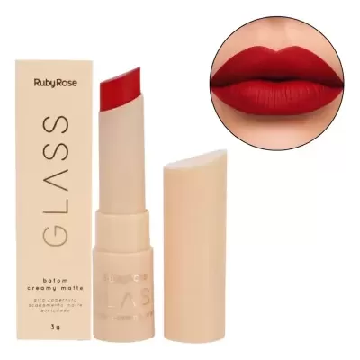 Batom&#x20;Creamy&#x20;Matte&#x20;Glass&#x20;-&#x20;Unit&#x20;Ruby&#x20;Rose