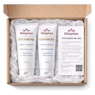 Bloqmax&#x20;Sabonete&#x20;Bromiose&#x20;Mau&#x20;Odor&#x20;Bromidrose&#x20;Acne&#x20;Kit&#x20;2uni