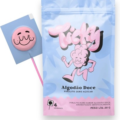 Ticky&#x20;Pirulito&#x20;Zero&#x20;A&#x00E7;&#x00FA;car&#x20;Sabores&#x20;variados,&#x20;4&#x20;Pirulitos
