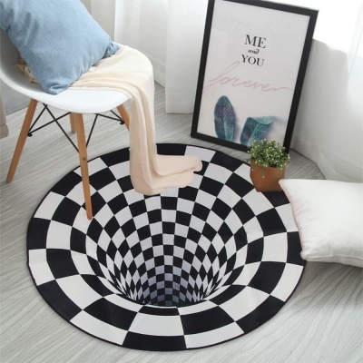 Tapete&#x20;Antiderrapante&#x20;Ilus&#x00E3;o&#x20;&#x00D3;tica&#x20;Geom&#x00E9;trica&#x20;3D