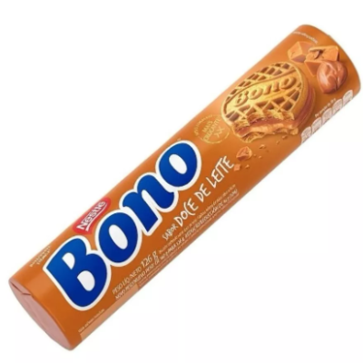 Pacote de bolachas Bono sabor doce de leite