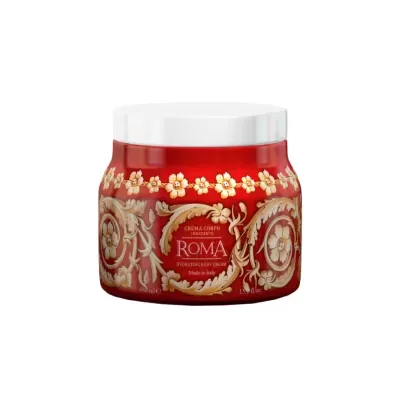 Creme corpo hidratante ROMA embalagem vermelha floral
