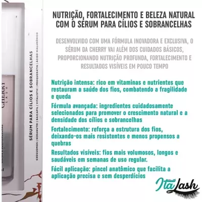 S&#x00E9;rum&#x20;para&#x20;Pestanas&#x20;e&#x20;Sobrancelhas&#x20;Cherry&#x20;Lash&#x20;4ml&#x20;&#x2705;PRONTA&#x20;ENTREGA