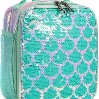 Kit&#x20;de&#x20;Mochila&#x20;com&#x20;Lancheira&#x20;e&#x20;Estojo&#x20;-&#x20;Estilo&#x20;de&#x20;Sereia&#x20;com&#x20;Glitter