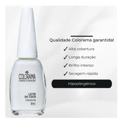 Kit&#x20;3&#x20;Unid&#x20;-&#x20;Esmalte&#x20;Colorama&#x20;Leite&#x20;De&#x20;Coco&#x20;Cremoso&#x20;Branco